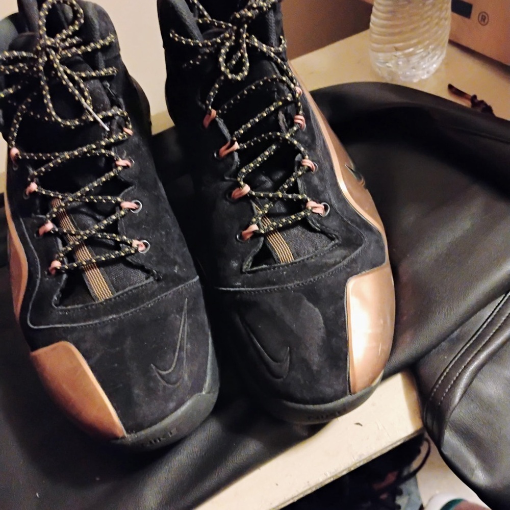 Nike Men Zoom Black and Copper High-Tops